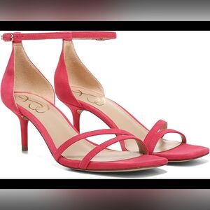 Sam Edelman Peonie Heeled Sandals 10 Ultra Fuschia New With Box